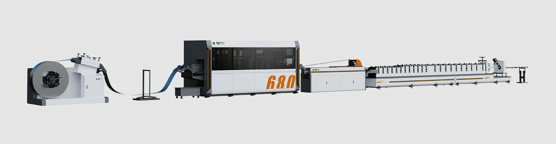 NCM-680 Automatic Steel Door Frame Production Line